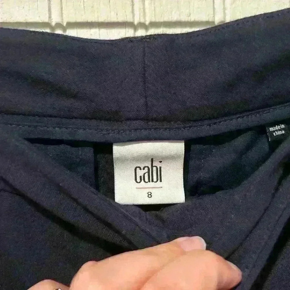 Cabi Agency Ponte Knit Front Seam Ankle Pants classic office professional sz 8 - Picture 3 of 8